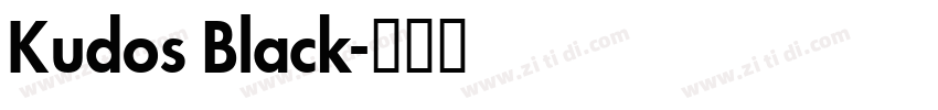 Kudos Black字体转换